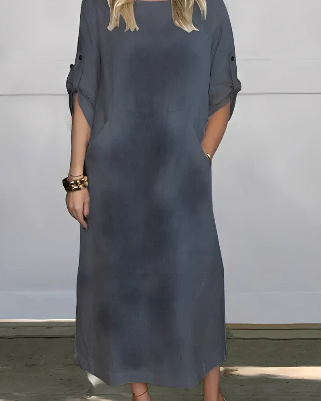 Vestido Casual Susan | Linho Puro - (Soltinho)