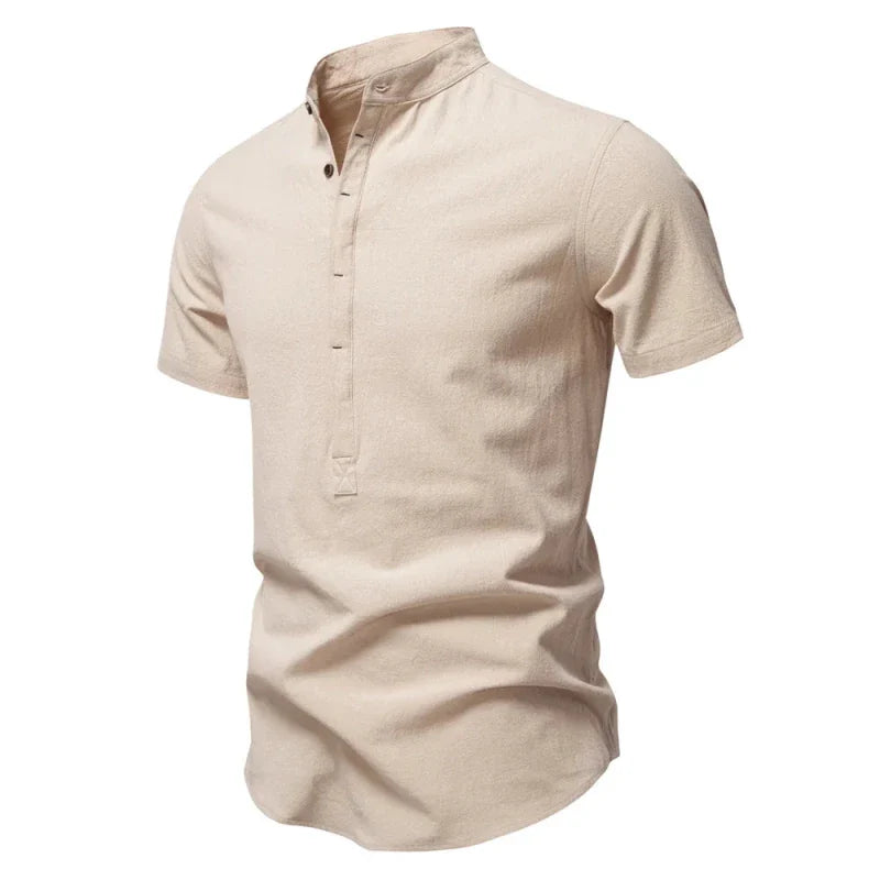 Camisa Polo Masculina Linho Saint Vizencci