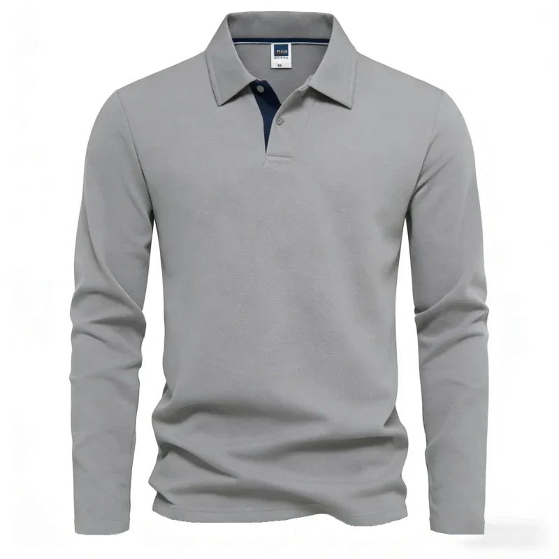 Camisa Polo Masculina Manga Longa Vizencci Long