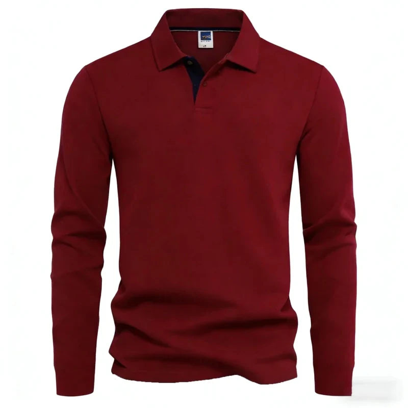 Camisa Polo Masculina Manga Longa Vizencci Long